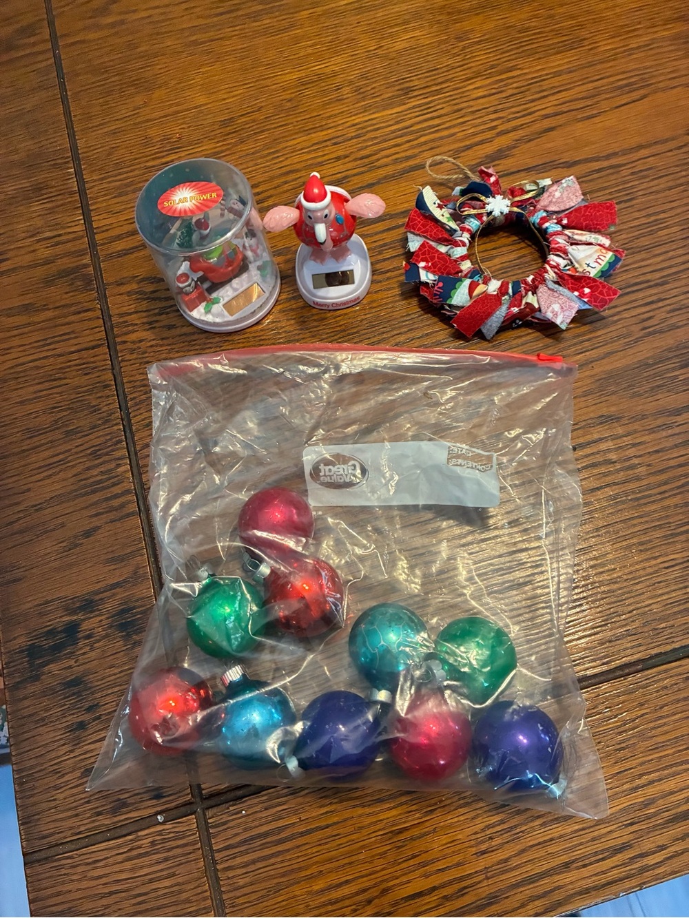 Holiday Ornament Set - Red, Green, Blue, Purple